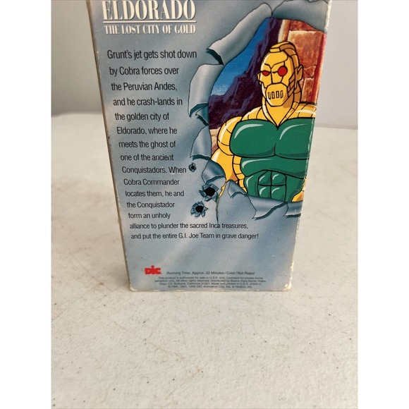 G.I. Joe A REAL AMERICAN HERO - Eldorado Lost City Of Gold DIC VHS, 1992 TESTED - Picture 9 of 11